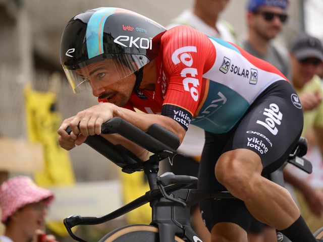 Victor Campenaerts flies to fifth time in Tour de France time trial