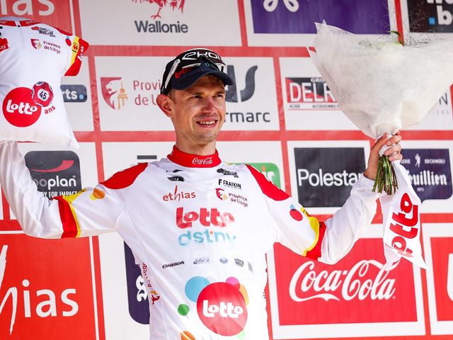 Andreas Kron kicks off the Tour de Wallonie with the white mountain jersey