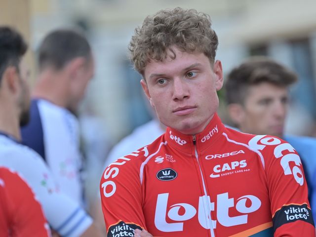 Finally back to racing: Lennert Van Eetvelt at the start of Sibiu Cycling Tour